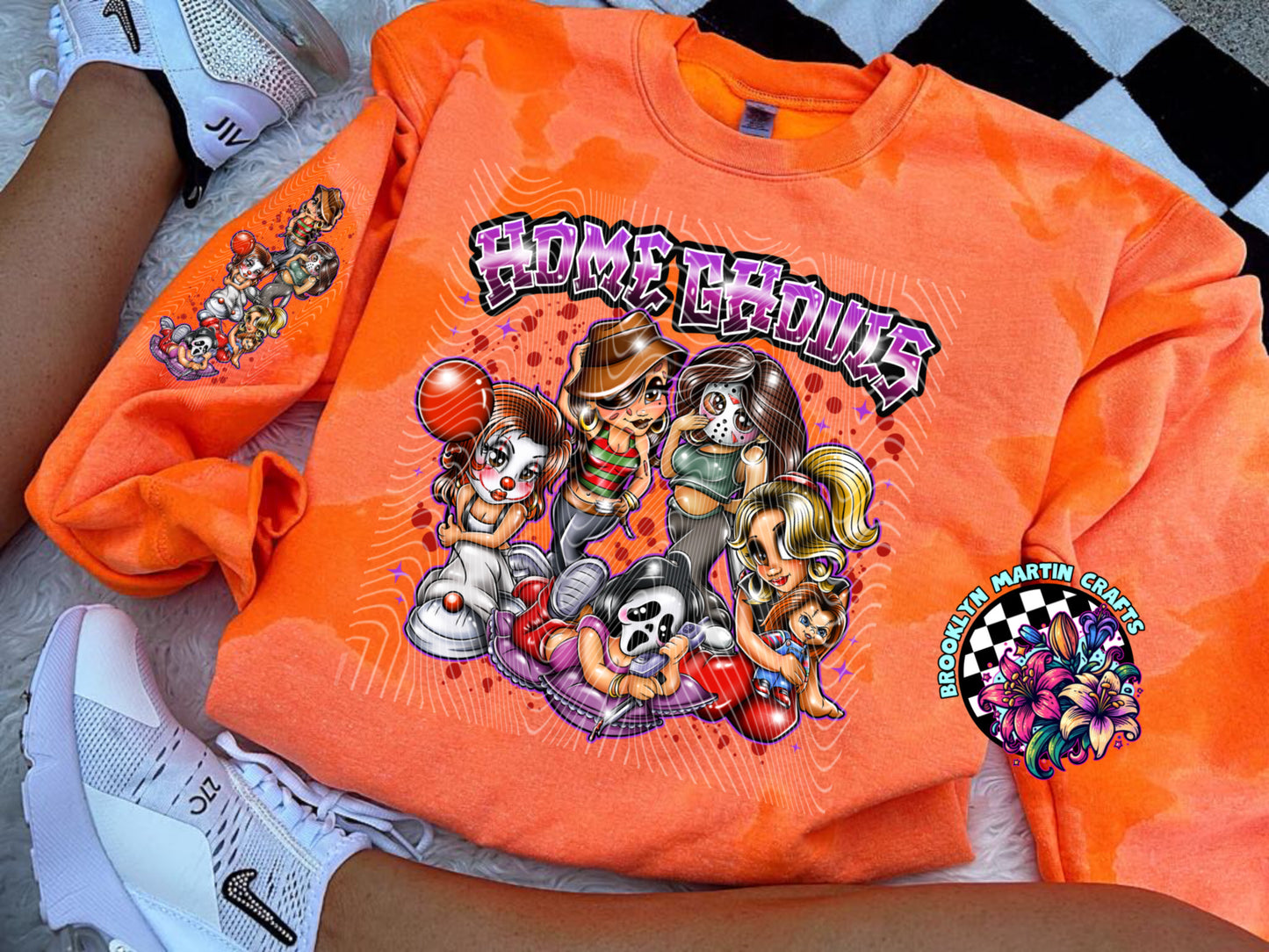 Home Ghouls T-SHIRT with SLEEVE BLOOD OR NO BLOOD
