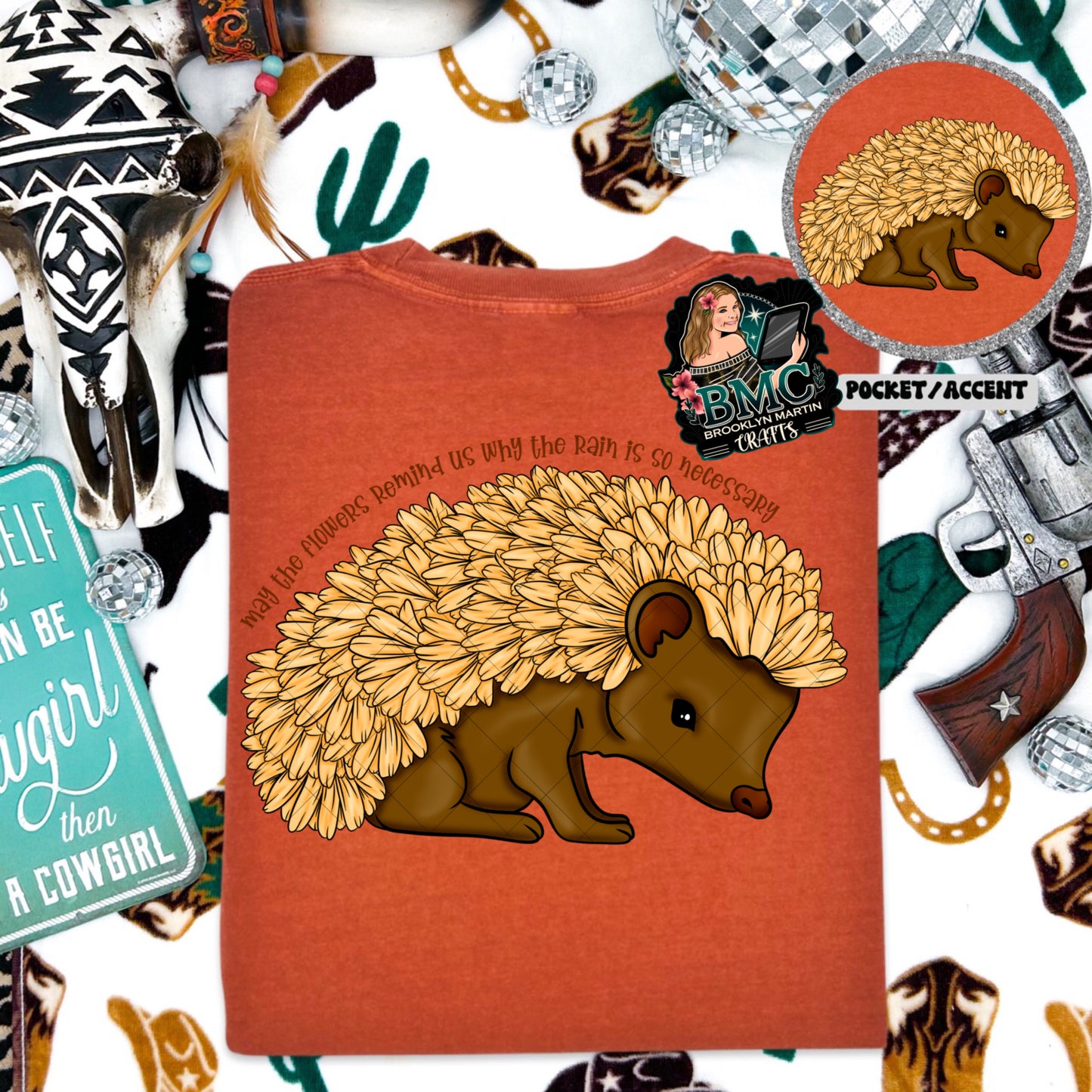 Hedgehog May The Flowers T-SHIRT & HOODIE