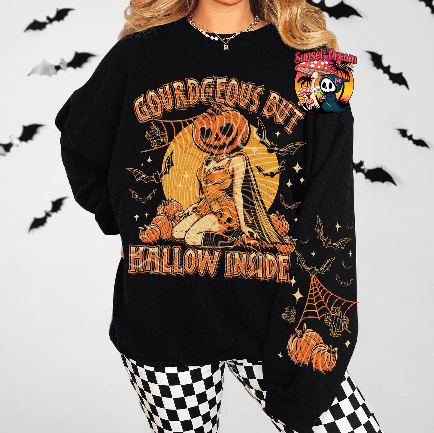 Gourdgeous But Hallow Inside T-SHIRT & HOODIE