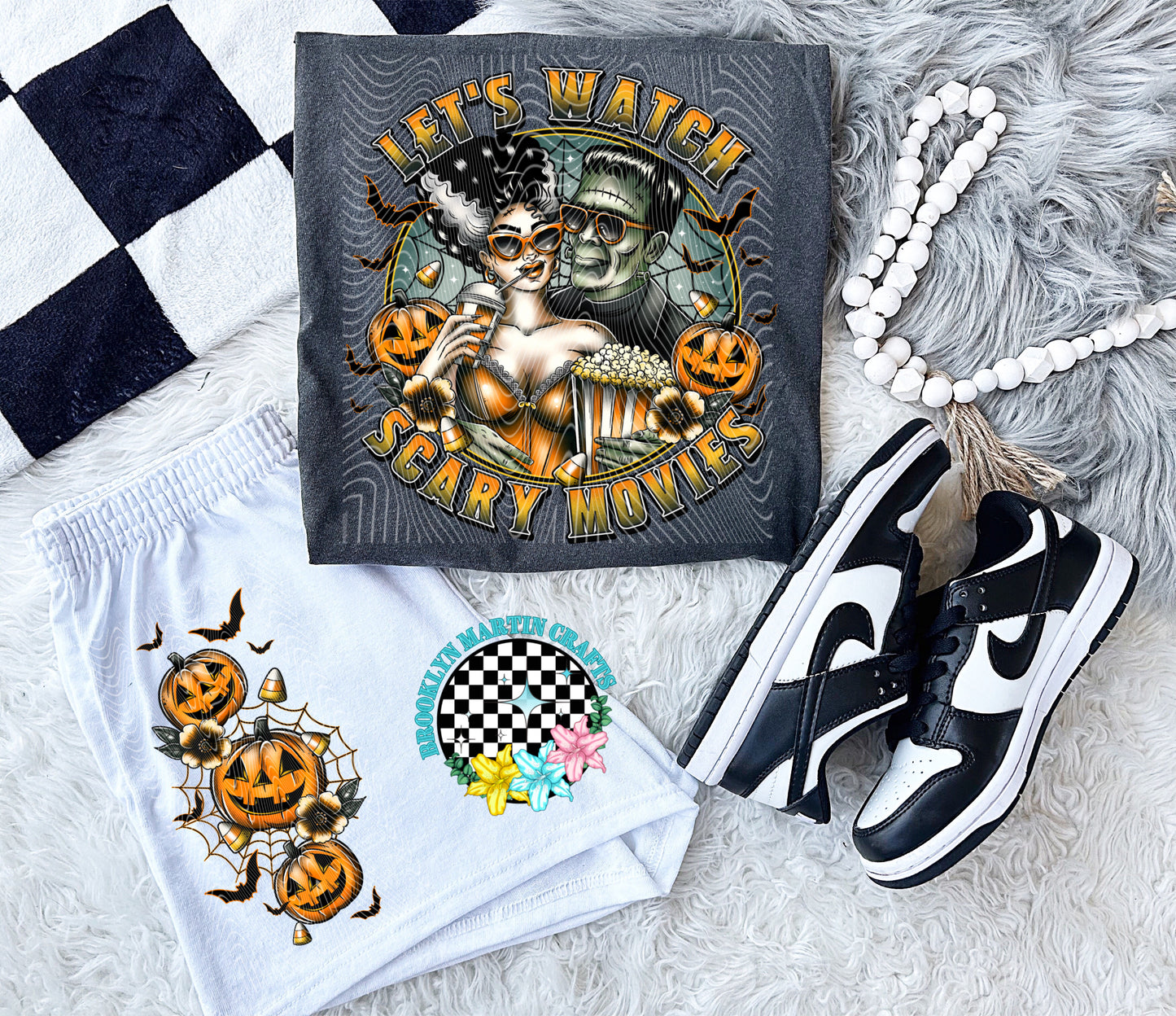 Lets Watch Scary Movies T-SHIRT & HOODIE
