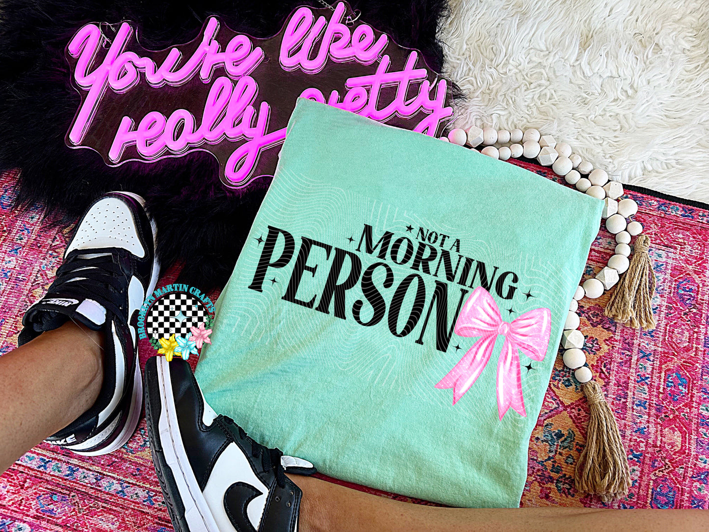 Not A Morning Person (Black or White) T-SHIRT & HOODIE