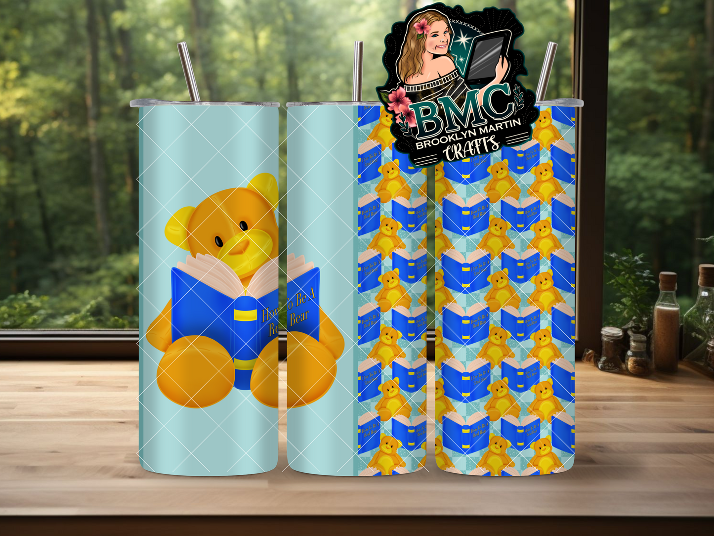 Book Bear 20oz TUMBLER