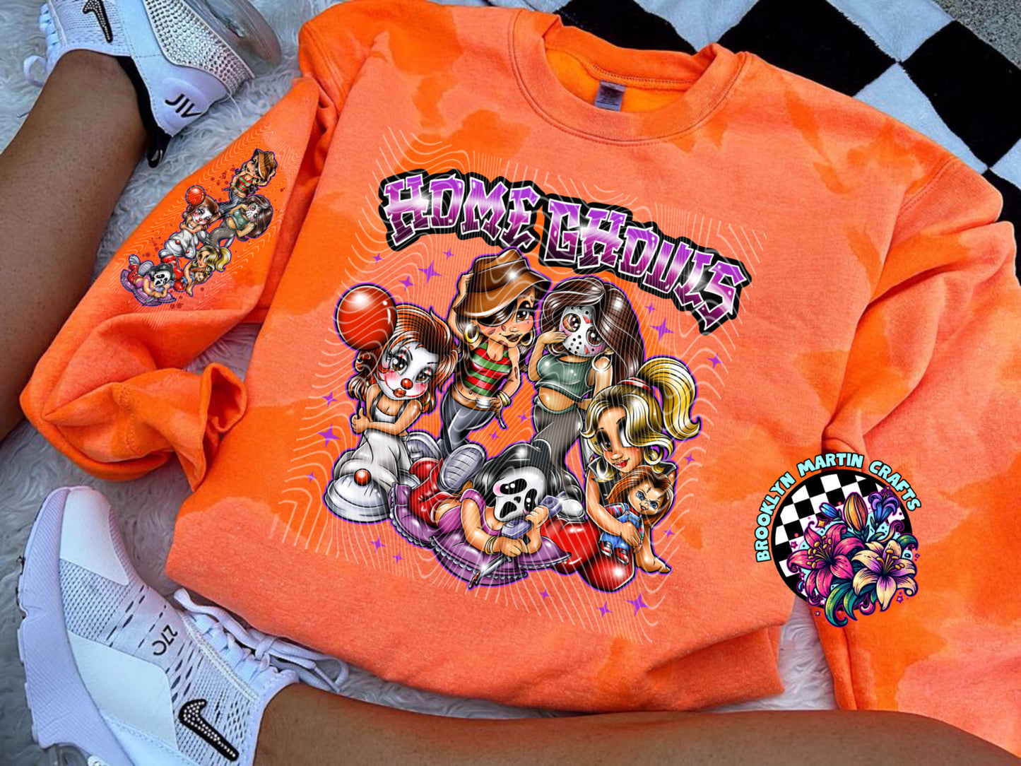 Home Ghouls T-SHIRT with SLEEVE BLOOD OR NO BLOOD