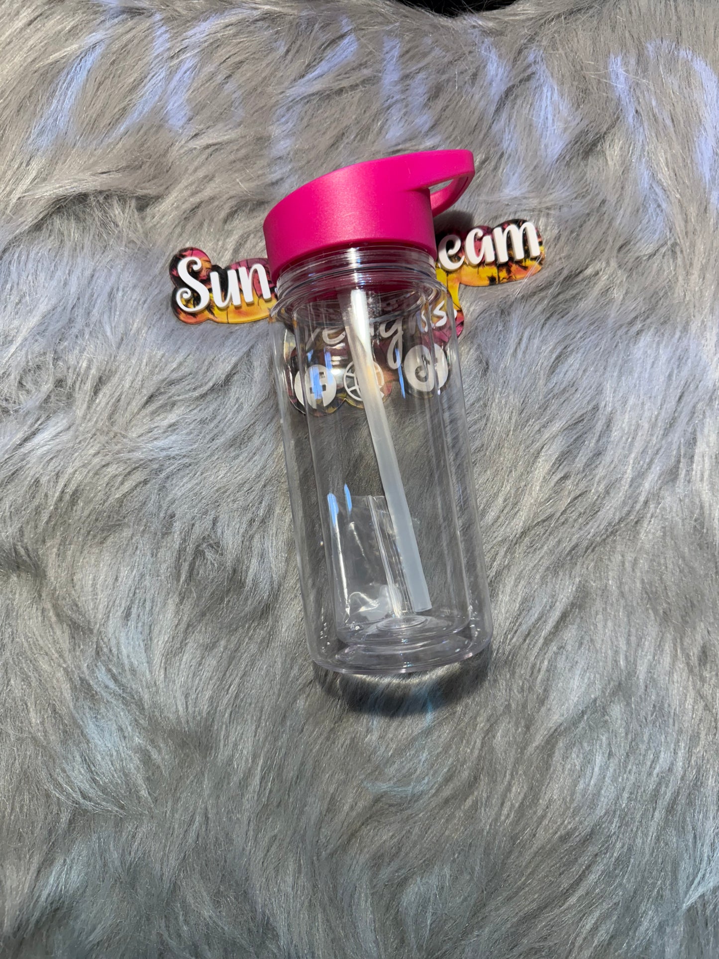 12oz Flip Top Plastic SnowGlobe Tumblers