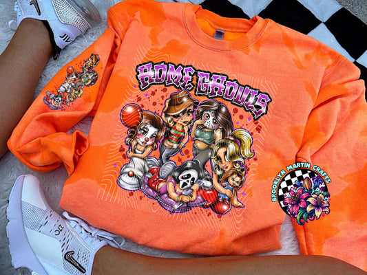 Home Ghouls T-SHIRT with SLEEVE BLOOD OR NO BLOOD
