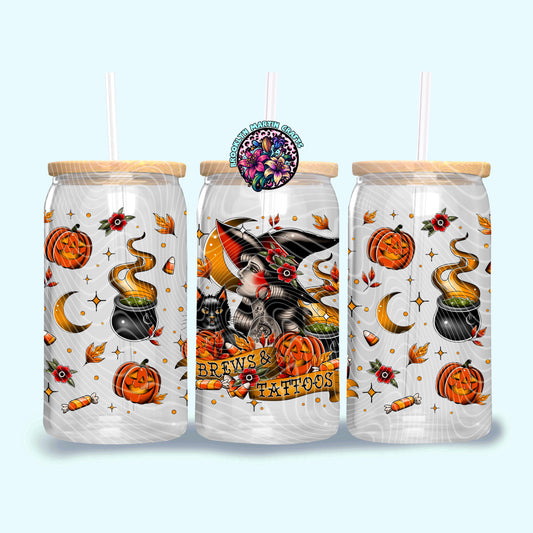 Brews & tattoos 16oz libbey & 20oz tumbler