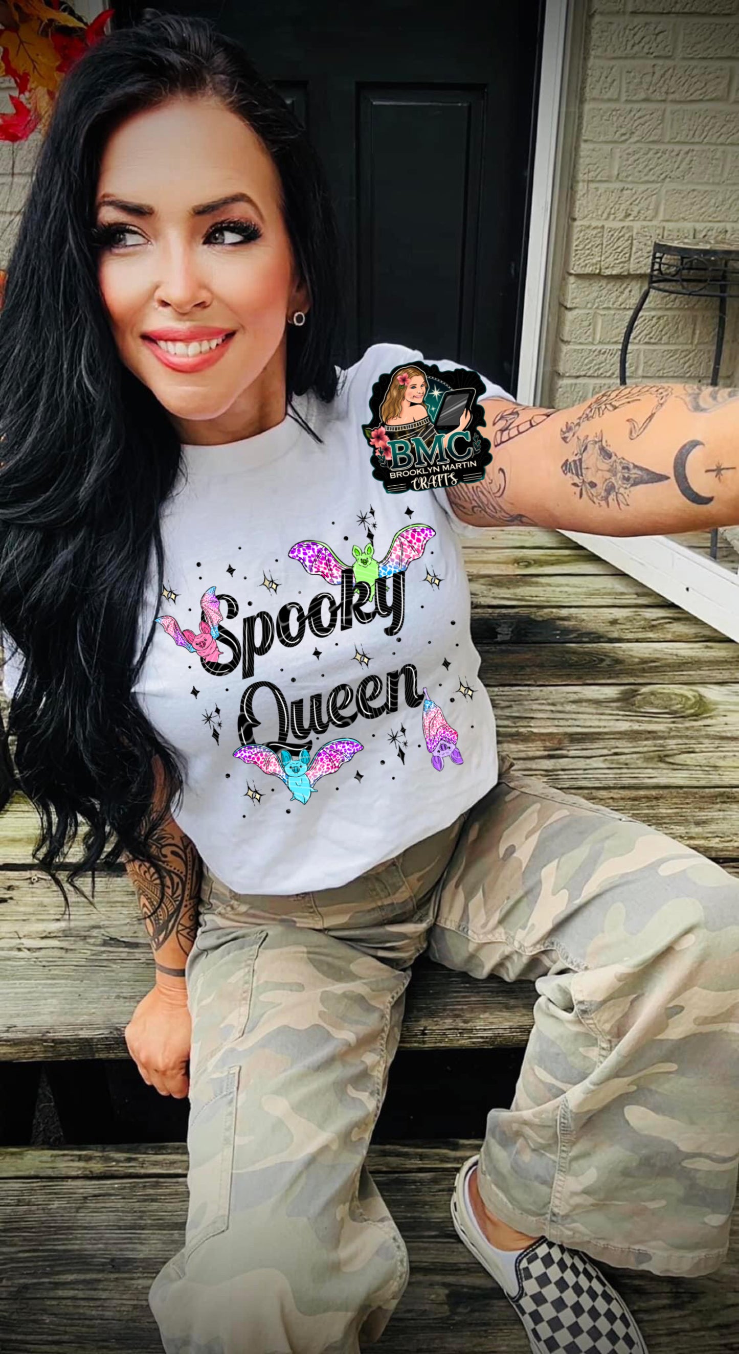 Spooky Queen (Black) T-SHIRT & HOODIE