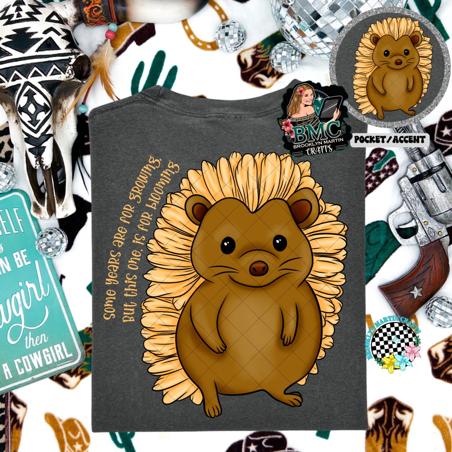 Hedgehog Some Years Are For Growing T-SHIRT & HOODIE