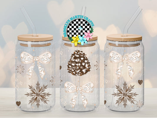 Snowman Bow 16oz & 20oz