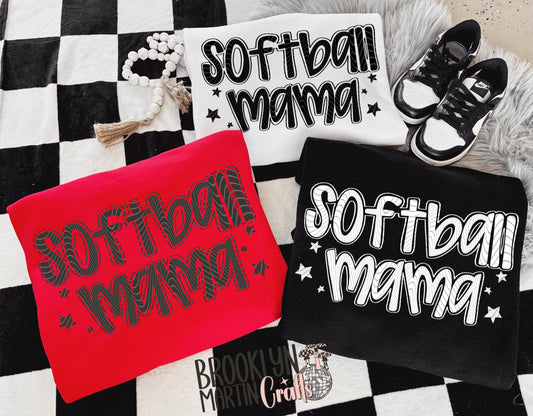 Softball Mama T-SHIRT & HOODIE
