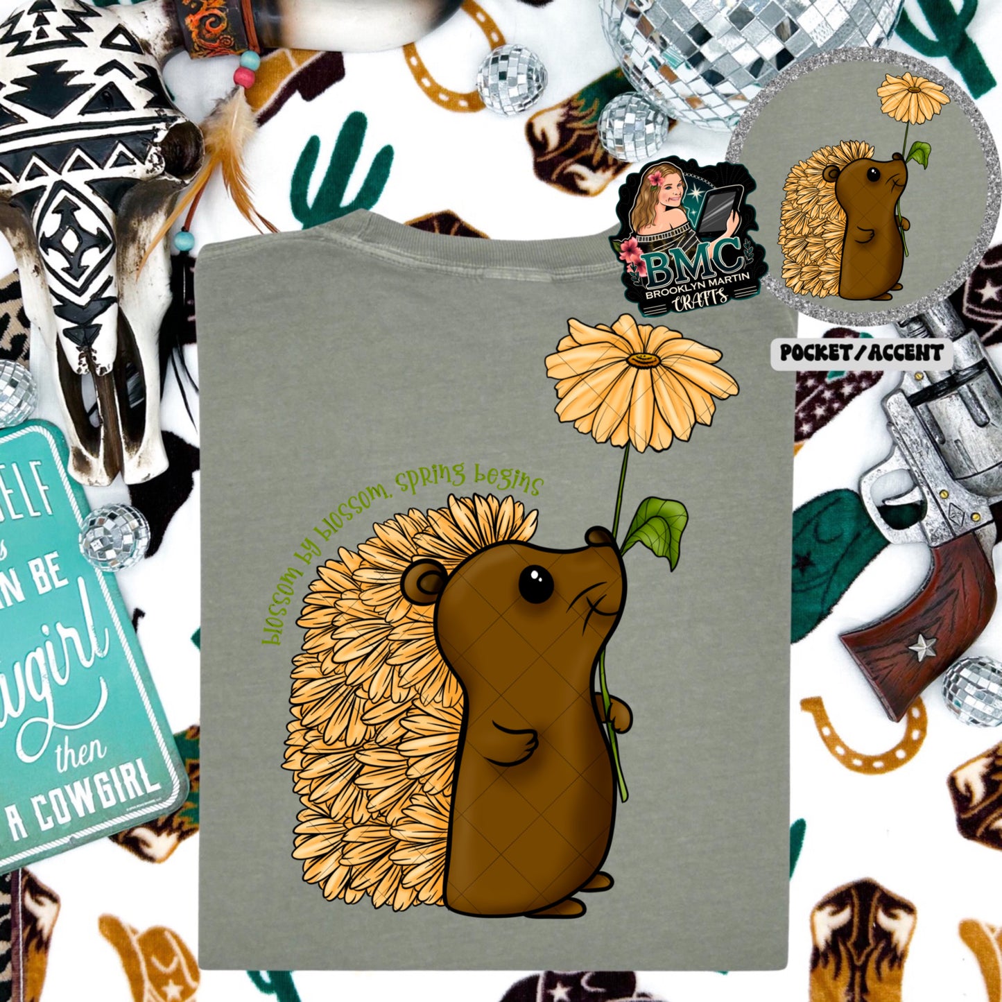 Hedgehog Blossom By Blossom T-SHIRT & HOODIE