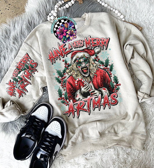 HAVE A VERY MERRY ARTMAS T-SHIRT