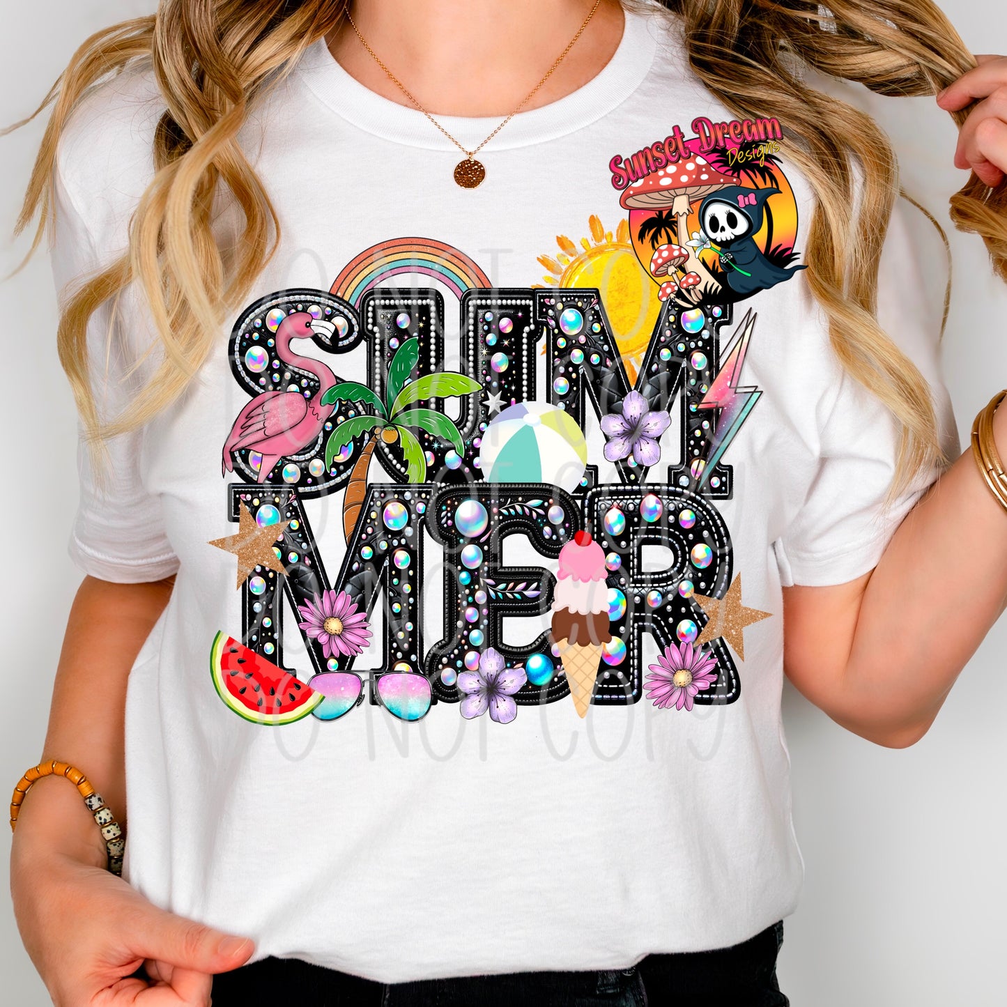 Summer Blinged T-SHIRT & HOODIE