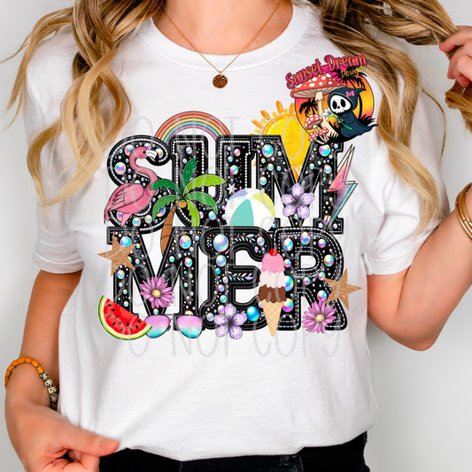Summer Blinged T-SHIRT & HOODIE