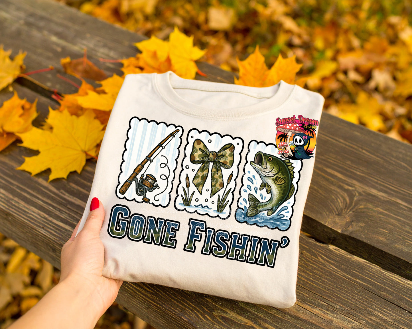 Gone Fishin’ T-SHIRT & HOODIE