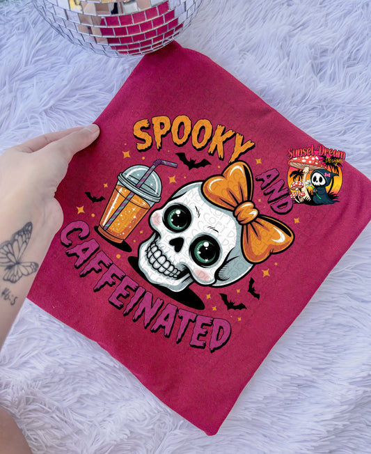 Spooky & Caffeinated T-SHIRT & HOODIE