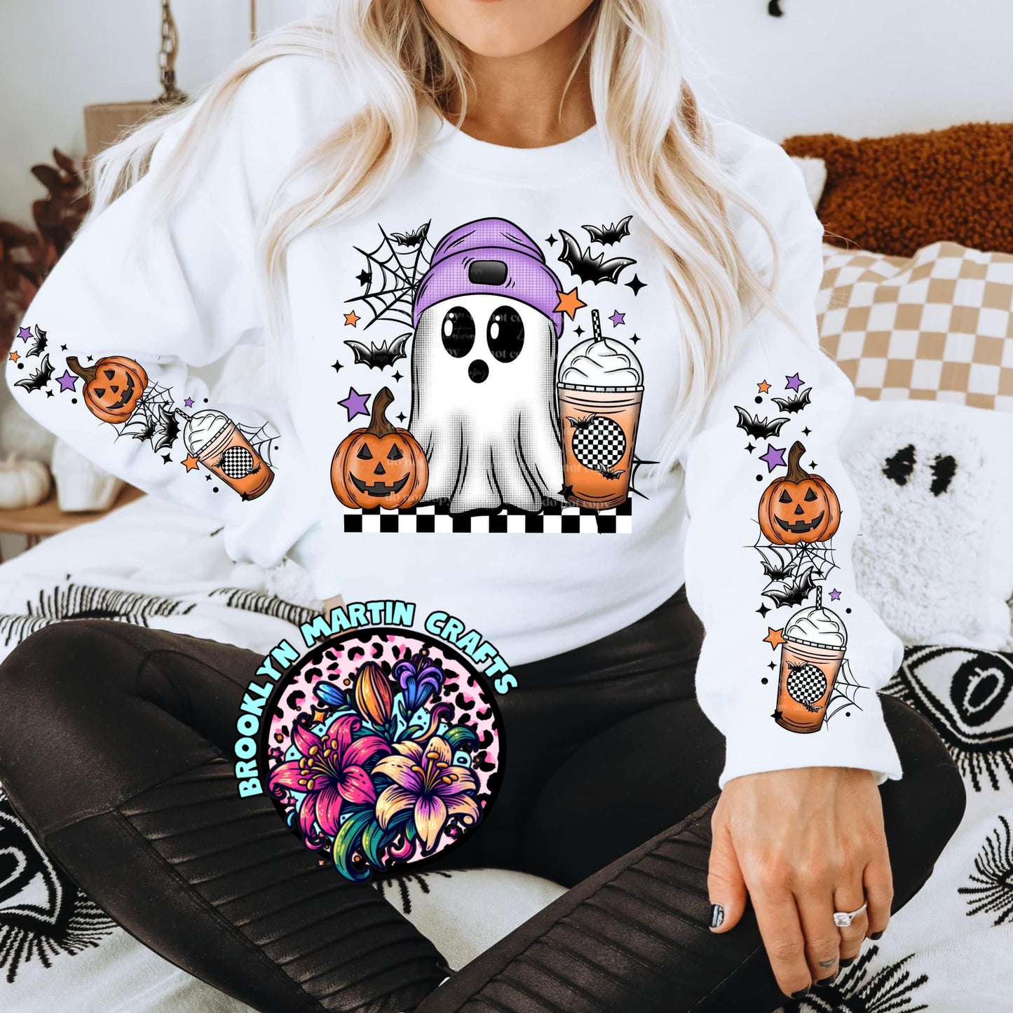 Purple Hat Ghost DTF