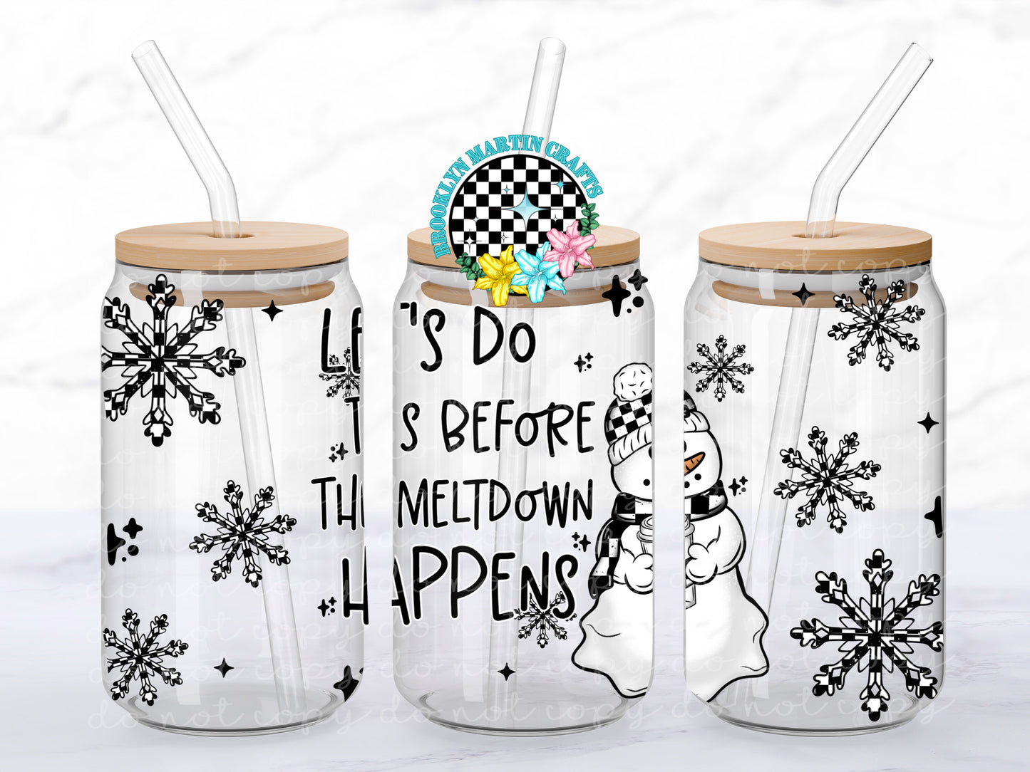 Meltdown Snowman 16oz & 20oz