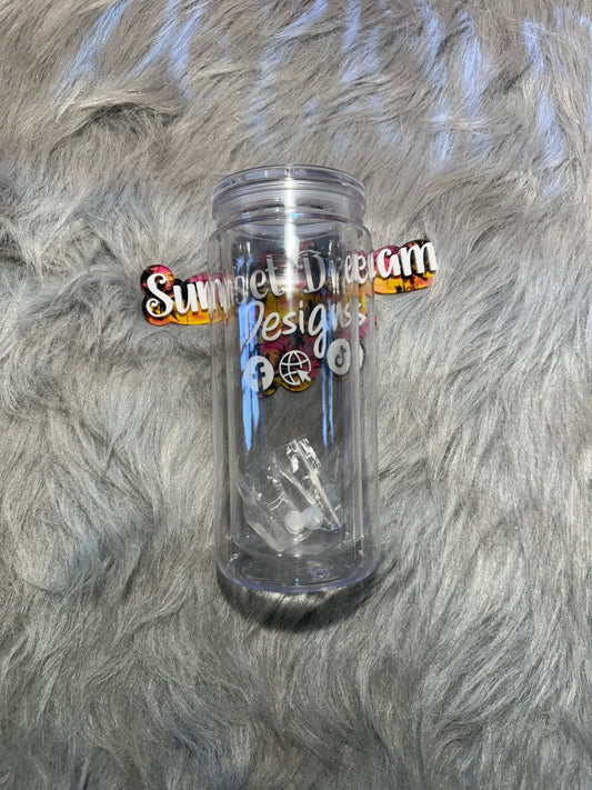20oz Plastic SnowGlobe Tumblers