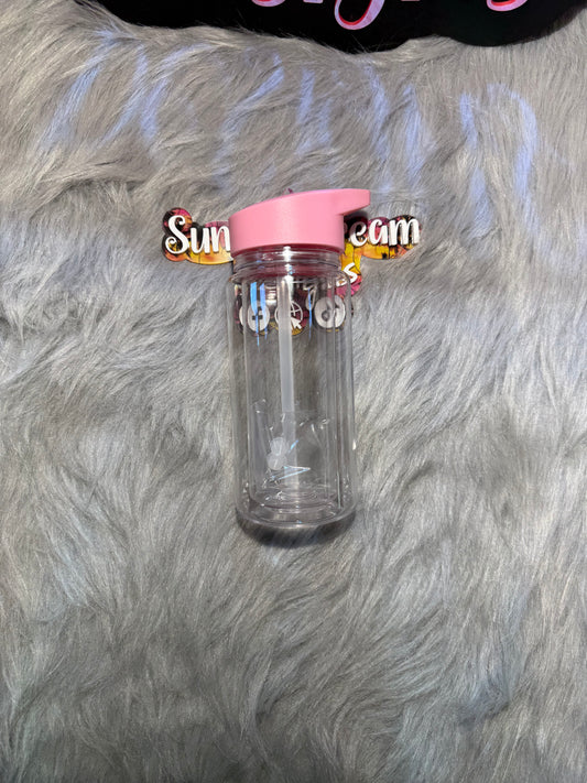 12oz Flip Top Plastic SnowGlobe Tumblers