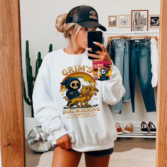 Grims Dog Walking Service T-SHIRT & HOODIE