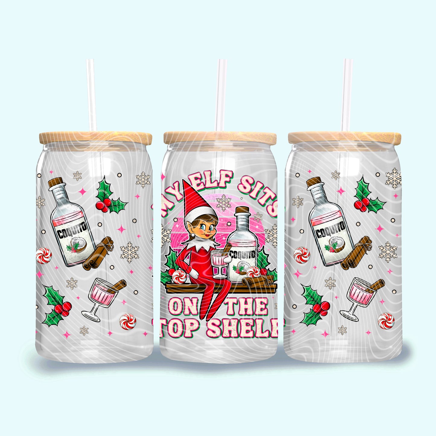 My Elf Sits On The Top Shelf Woman’s 16oz & 20oz