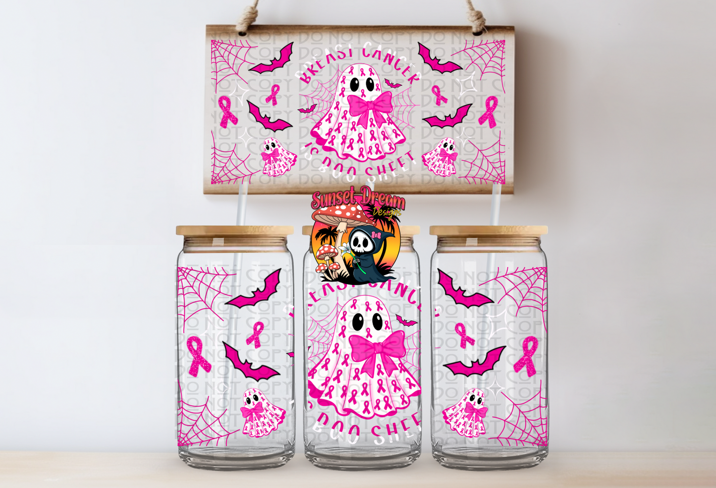 Breast Cancer Is Boo Sheet 16oz Libby